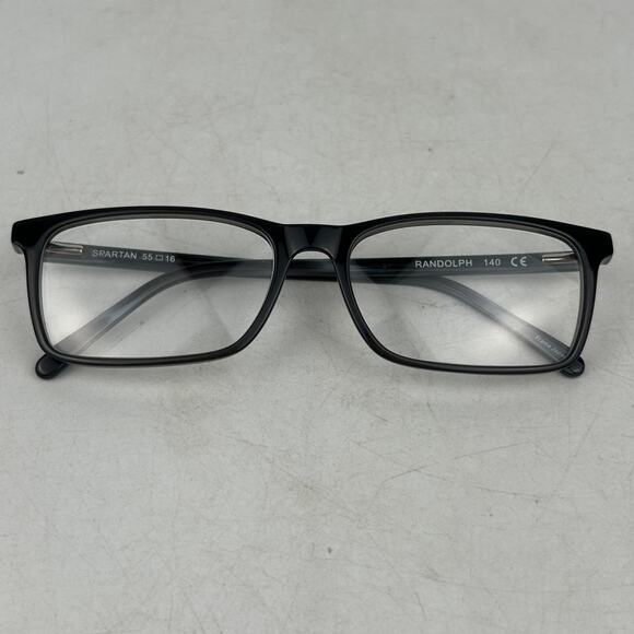 Randolph Spartan Eyeglasses Frame Unisex Adult Black Square Full Rim 55-16-140mm - Picture 10 of 10
